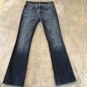 7 For All Mankind Flare & Wide Leg Denim Blue Jeans Wmn’s Sz 28